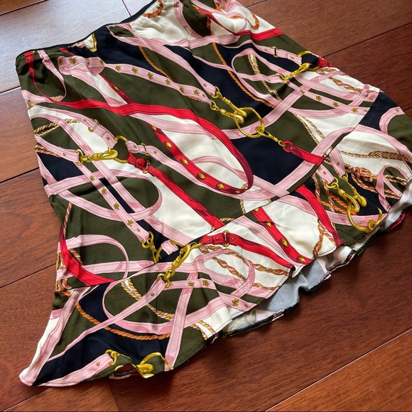 Zara printed ruffled hem skirt NWT M - Picture 9 of 15